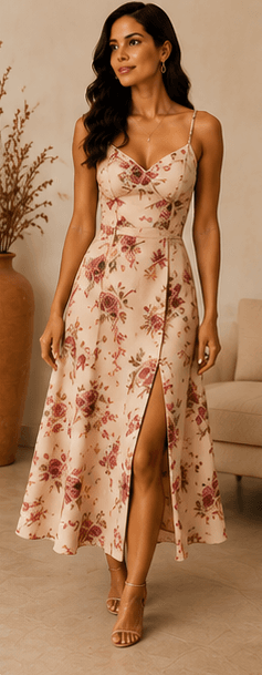Vestido Midi Floral